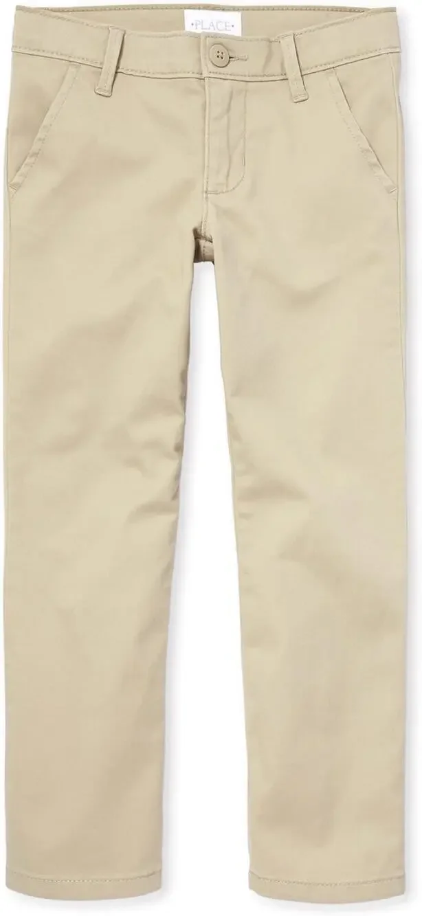 New NWT The Children's Place Girls' Khaki Skinny Chino Pants Youth Size 16